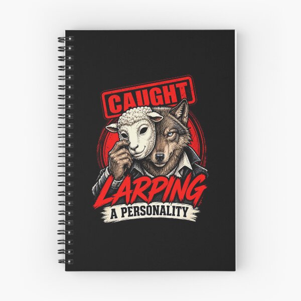 Item preview, Funny Caught Larping A Personality Wolf Mask Art designed and sold by elderberry.