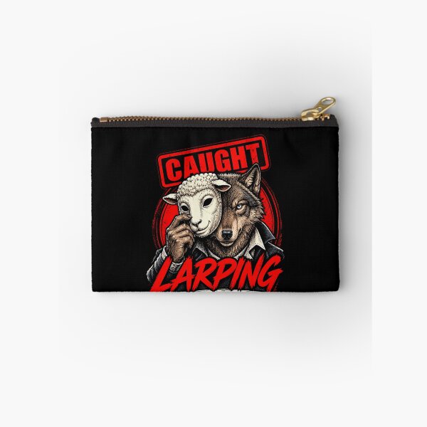 Item preview, Funny Caught Larping A Personality Wolf Mask Art designed and sold by elderberry.