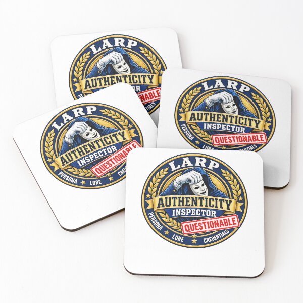 Item preview, Questionable LARP Authenticity Inspector Badge designed and sold by elderberry.