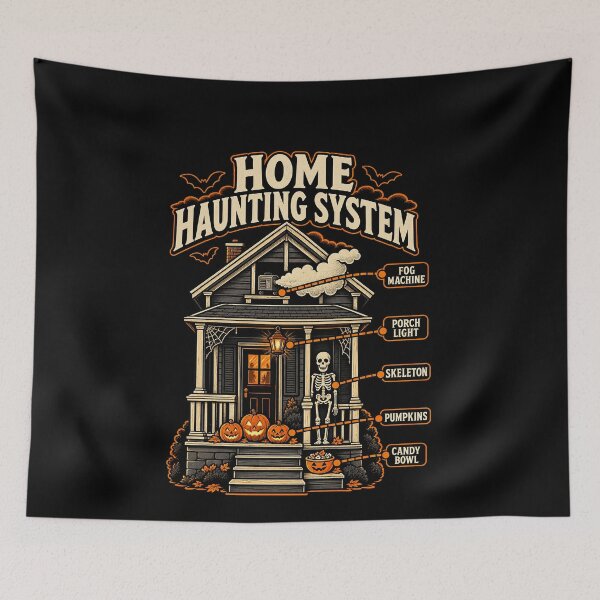 Item preview, Funny Home Haunting System Halloween House Art designed and sold by elderberry.