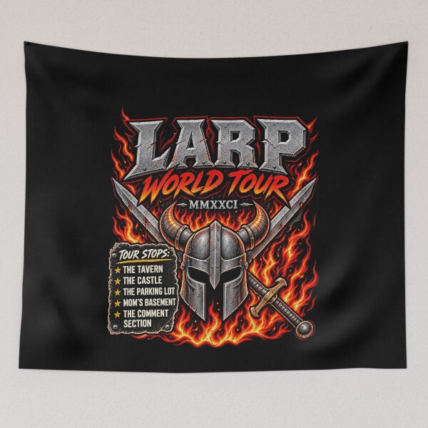 Item preview, Funny LARP Tour Fantasy Role Playing Humor Art designed and sold by elderberry.