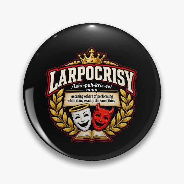 Item preview, LARPocrisy Definition Dictionary Crest designed and sold by elderberry.