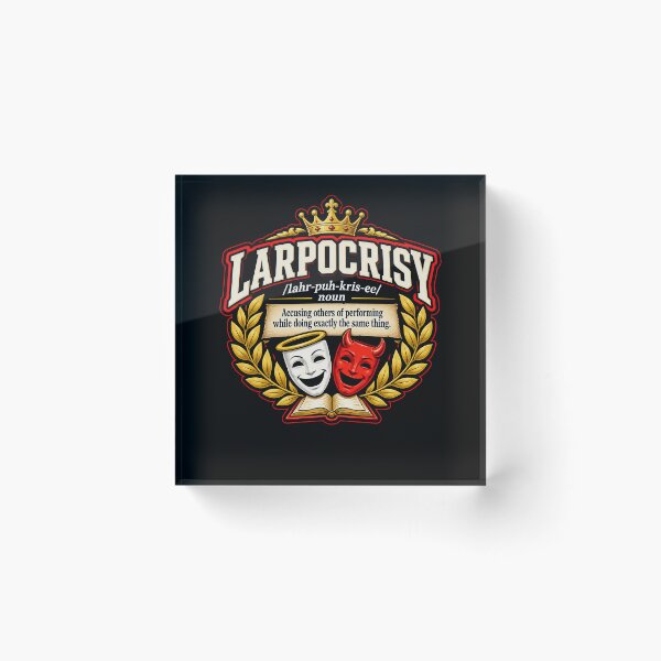 Item preview, LARPocrisy Definition Dictionary Crest designed and sold by elderberry.