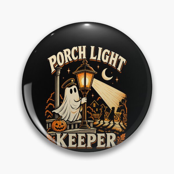 Item preview, Funny Porch Lamp Keeper Halloween Ghost Lantern Art designed and sold by elderberry.