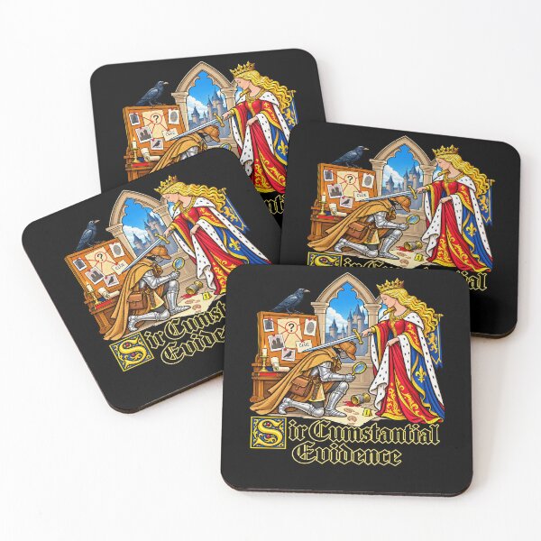Item preview, Sir Cumstantial Evidence Royal Medieval Mystery Pun designed and sold by elderberry.