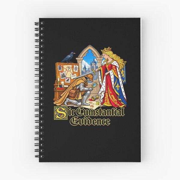 Item preview, Sir Cumstantial Evidence Royal Medieval Mystery Pun designed and sold by elderberry.