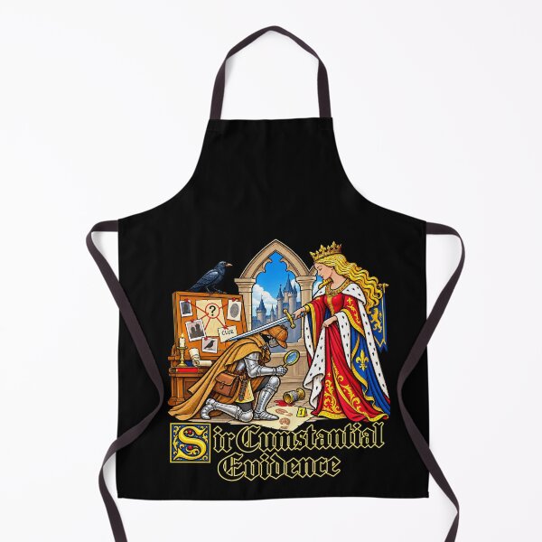 Item preview, Sir Cumstantial Evidence Royal Medieval Mystery Pun designed and sold by elderberry.
