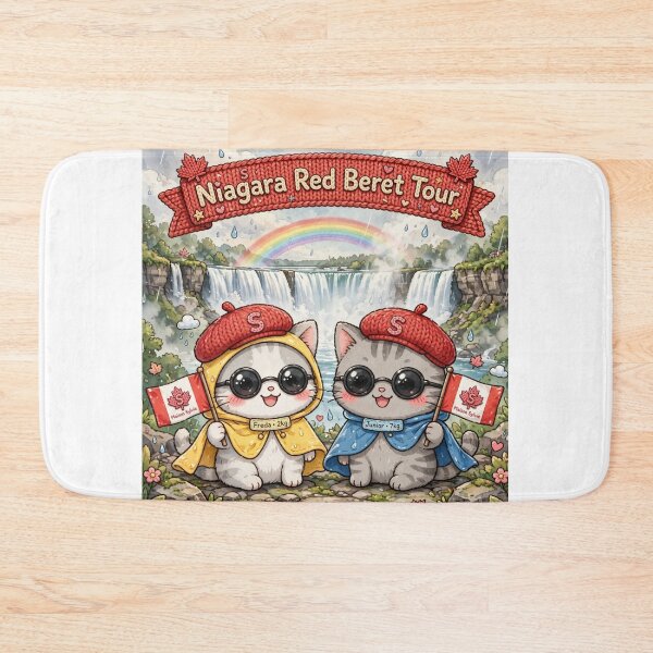 Item preview, Canada Travel Kawaii Cats - Niagara Red Beret Tour designed and sold by MAISON SYLVIE.
