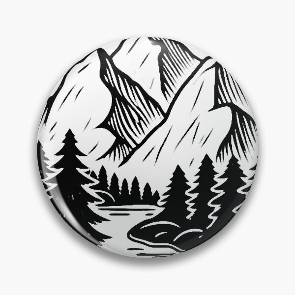 Item preview, Mountain Landscape Sketch designed and sold by ViaARTfactory.