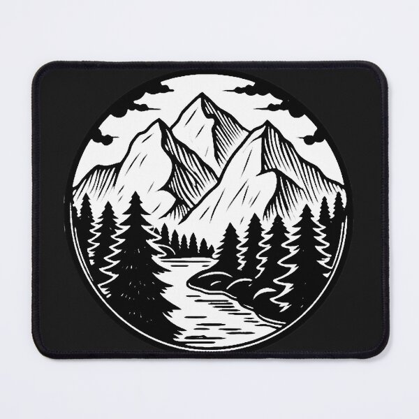 Item preview, Mountain Landscape Sketch designed and sold by ViaARTfactory.