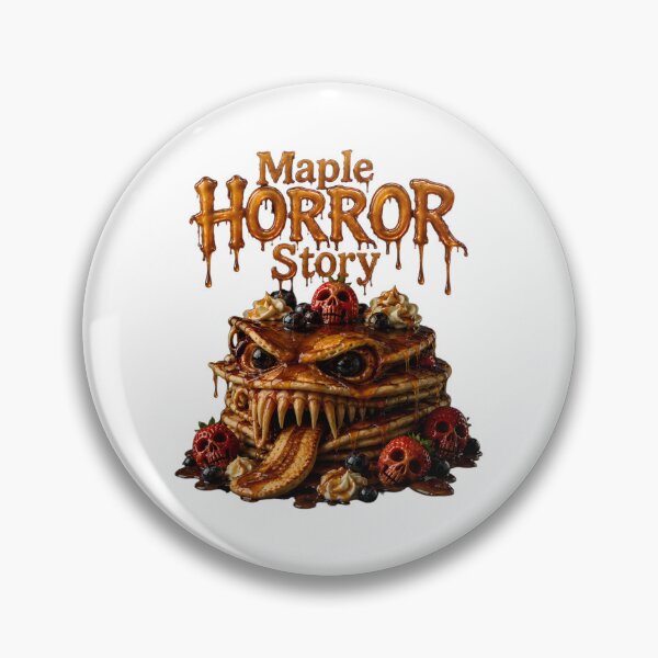 Item preview, Maple Horror Story - Horror Pancake Monster Skull Art Print designed and sold by HorrorWorldWeb.