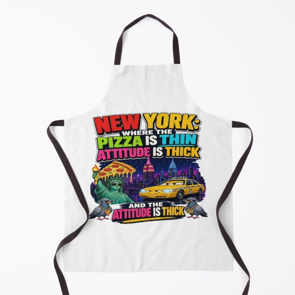 Item preview, New York Pizza Attitude Funny NYC Street Art designed and sold by Sushikidsntod.