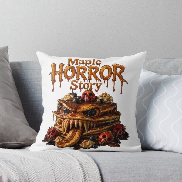 Item preview, Maple Horror Story - Horror Pancake Monster Skull Art Print designed and sold by HorrorWorldWeb.