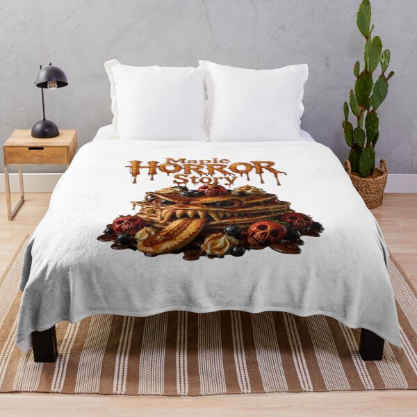 Item preview, Maple Horror Story - Horror Pancake Monster Skull Art Print designed and sold by HorrorWorldWeb.