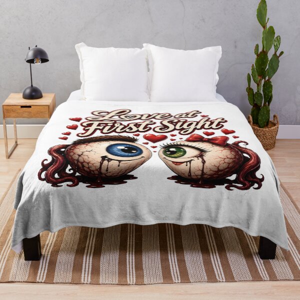 Item preview, Love at First Sight - Funny Eyeball Couple Horror Romance T-Shirt designed and sold by HorrorWorldWeb.