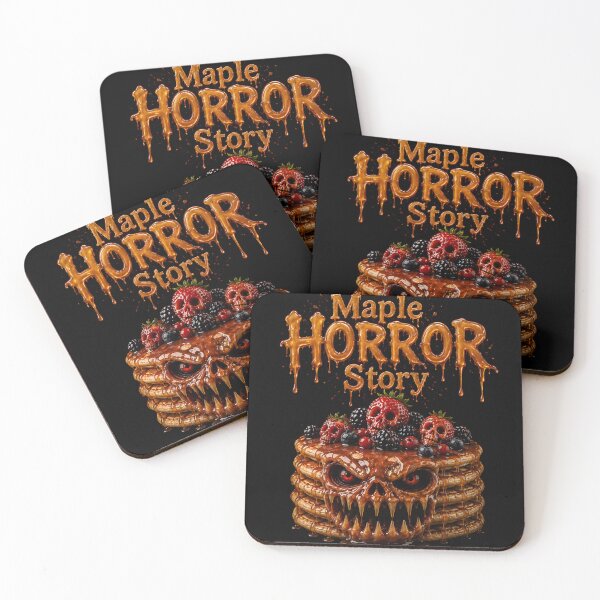 Item preview, Maple Horror Story - Horror Pancake Monster Dark Art Print designed and sold by HorrorWorldWeb.