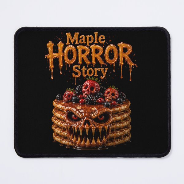 Item preview, Maple Horror Story - Horror Pancake Monster Dark Art Print designed and sold by HorrorWorldWeb.