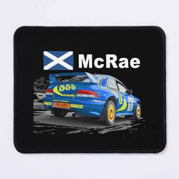 Item preview, Blue Rally Car Rear Angle With Scottish Flag designed and sold by ExeFelix.