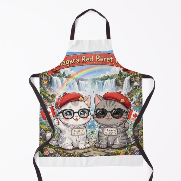 Item preview, Canada Kawaii Cats - Niagara Red Beret Tour in Raincoats designed and sold by MAISON SYLVIE.