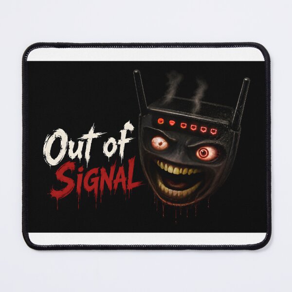 Item preview, Out of Signal - Horror Router Monster Tech Art Print designed and sold by HorrorWorldWeb.