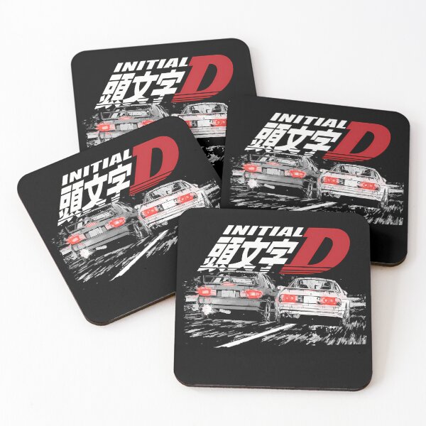 Item preview, Two Racing Cars Drifting Side By Side At Night designed and sold by ExeFelix.