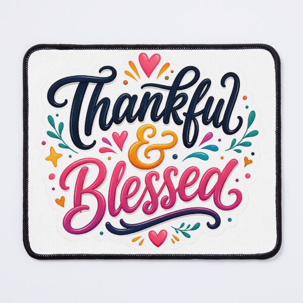 Item preview, Thankful & Blessed designed and sold by MR4me.