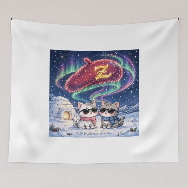 Item preview, Winter Magic - Aurora Borealis with Freda and Junior designed and sold by MAISON SYLVIE.