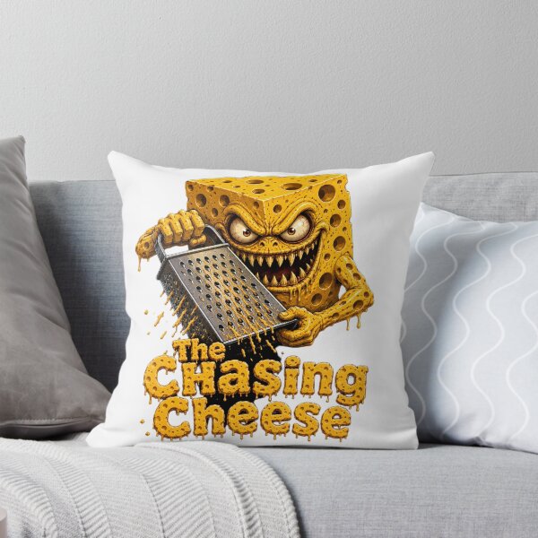 Item preview, The Chasing Cheese - Scary Monster Horror T-Shirt Funny Design designed and sold by HorrorWorldWeb.