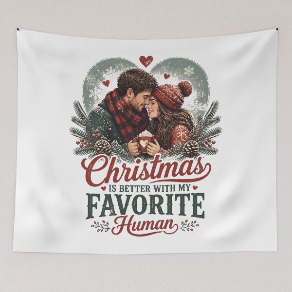 Item preview, Christmas Is Better With My Favorite Human designed and sold by OliviaHayesArt.