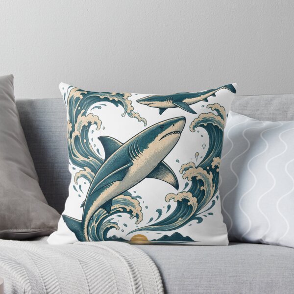 Item preview, Matching Couples Sharks Circling A Heart Design : Shark Couple Heart Ocean Love  Romantic Sharks Art  designed and sold by OUICHA.