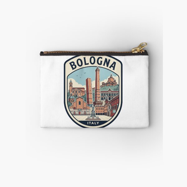 Item preview, Bologna Italy Travel Emblem Retro Skyline Illustration designed and sold by k3rstman1.