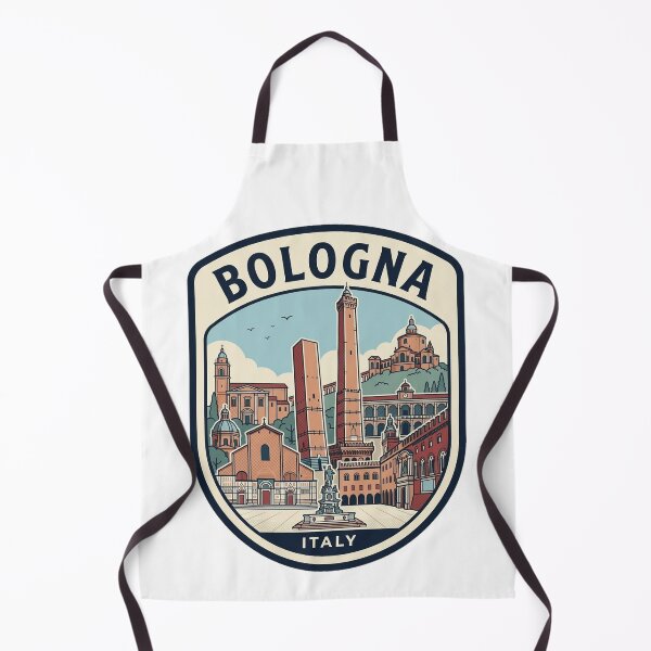 Item preview, Bologna Italy Travel Emblem Retro Skyline Illustration designed and sold by k3rstman1.