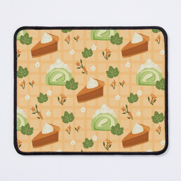 Item preview, Matcha Cakes & Pumpkin Pie - Cozy Autumn Cafe Pattern designed and sold by VenusandMoon.