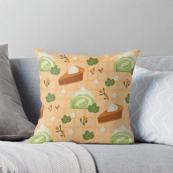 Item preview, Matcha Cakes & Pumpkin Pie - Cozy Autumn Cafe Pattern designed and sold by VenusandMoon.