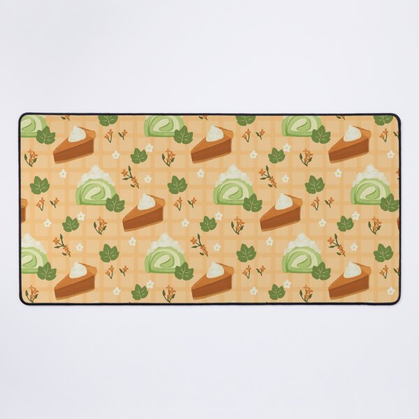 Item preview, Matcha Cakes & Pumpkin Pie - Cozy Autumn Cafe Pattern designed and sold by VenusandMoon.