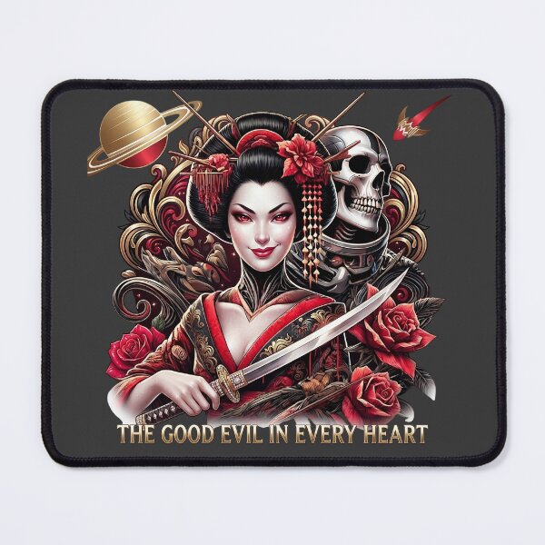 Item preview, Geisha Katana Astronaut Planet Roses designed and sold by Voodoo Store Paranormal Collections.