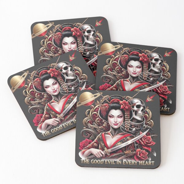 Item preview, Geisha Katana Astronaut Planet Roses designed and sold by Voodoo Store Paranormal Collections.