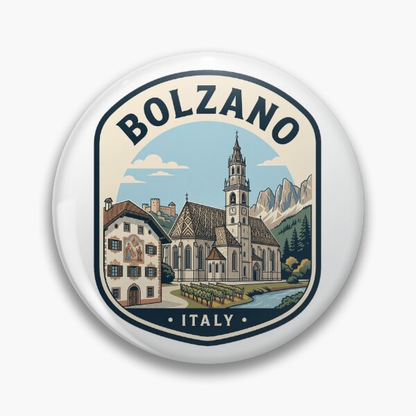 Item preview, Bolzano Italy Dolomites Vintage Travel Emblem designed and sold by k3rstman1.