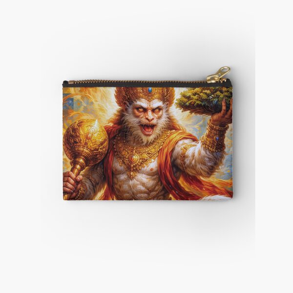 Item preview, Hindu deity Hanuman - The Divine Monkey Painting designed and sold by GalleryKauffeld.