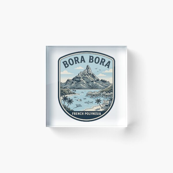 Item preview, Bora Bora French Polynesia Vintage Travel Badge designed and sold by k3rstman1.
