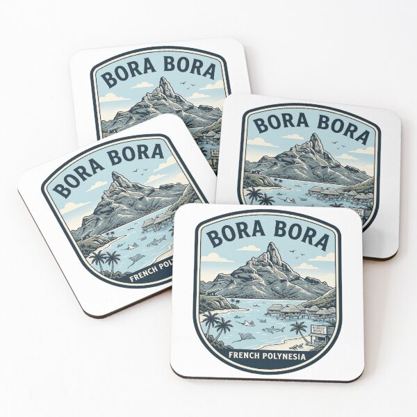 Item preview, Bora Bora French Polynesia Vintage Travel Badge designed and sold by k3rstman1.
