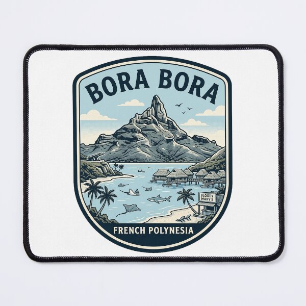 Item preview, Bora Bora French Polynesia Vintage Travel Badge designed and sold by k3rstman1.