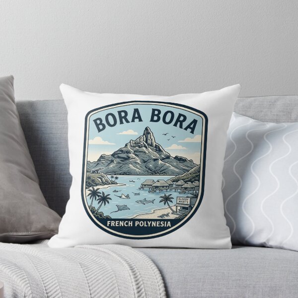 Item preview, Bora Bora French Polynesia Vintage Travel Badge designed and sold by k3rstman1.