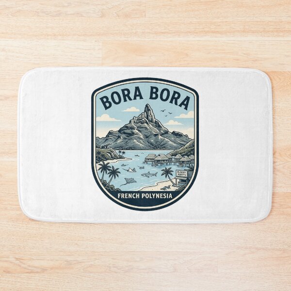 Item preview, Bora Bora French Polynesia Vintage Travel Badge designed and sold by k3rstman1.