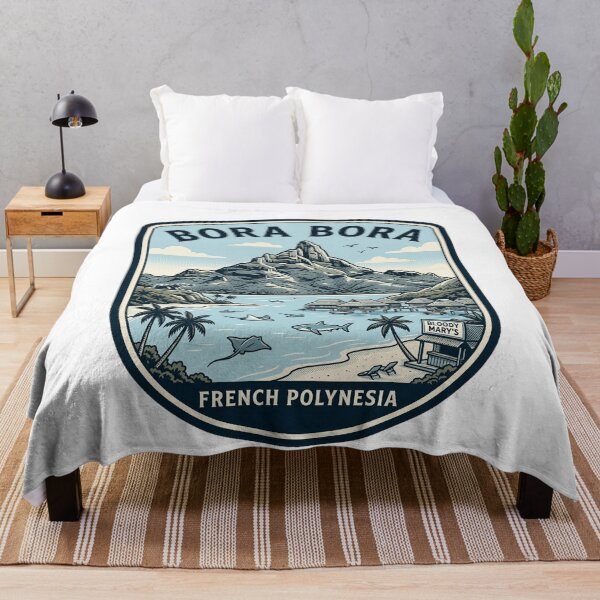 Item preview, Bora Bora French Polynesia Vintage Travel Badge designed and sold by k3rstman1.