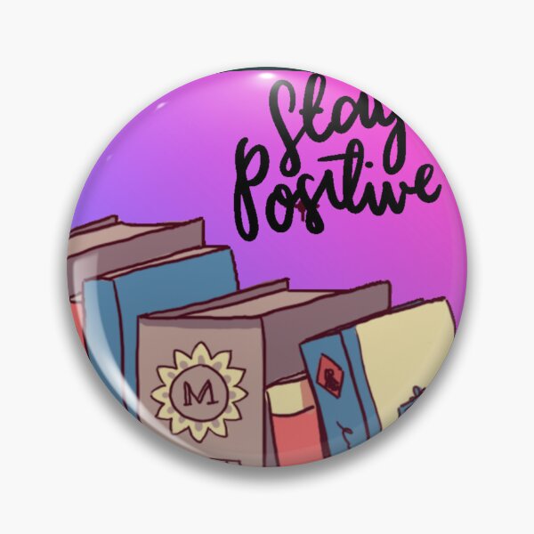 Item preview, Aesthetic Stay Positive Book Stack Illustration designed and sold by SMinimalist613.