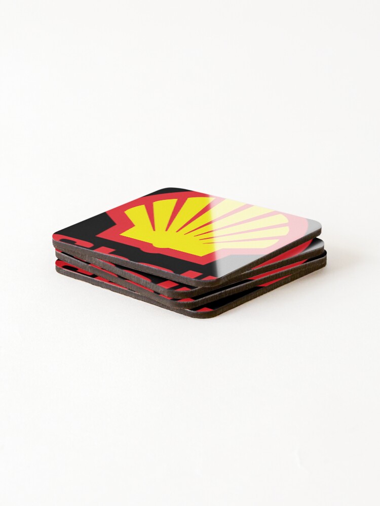 Thumbnail 4 of 5, Coasters (Set of 4), Shell Logo designed and sold by DailyNope.