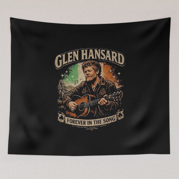 Item preview, Glen Hansard Ireland Flag designed and sold by Foxintheloart.
