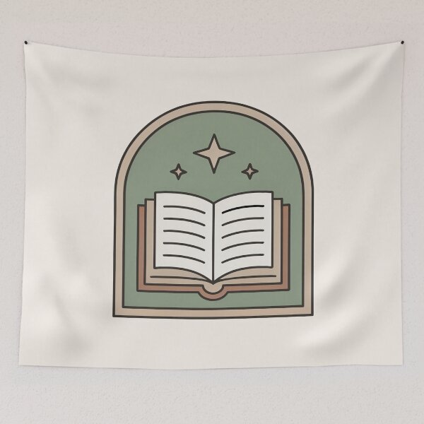 Item preview, Soft Scholar Book Emblem Aesthetic designed and sold by TrendMorphic.
