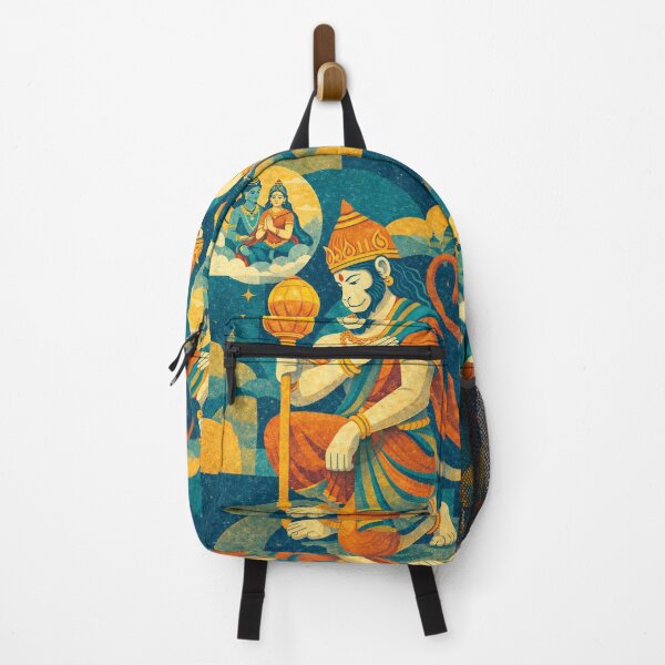 Item preview, Hindu deity Hanuman - The Divine Monkey Painting designed and sold by GalleryKauffeld.
